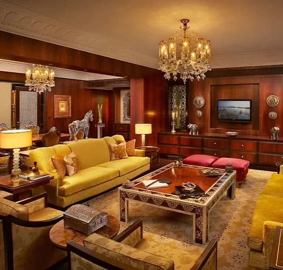 Maharaja Suite interior at The Leela Palace Udaipur