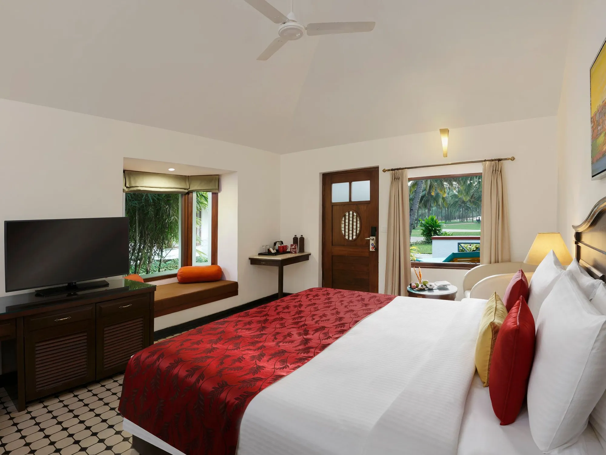 Villa-style guest room for resident guests at Novotel Goa Dona Sylvia Resort