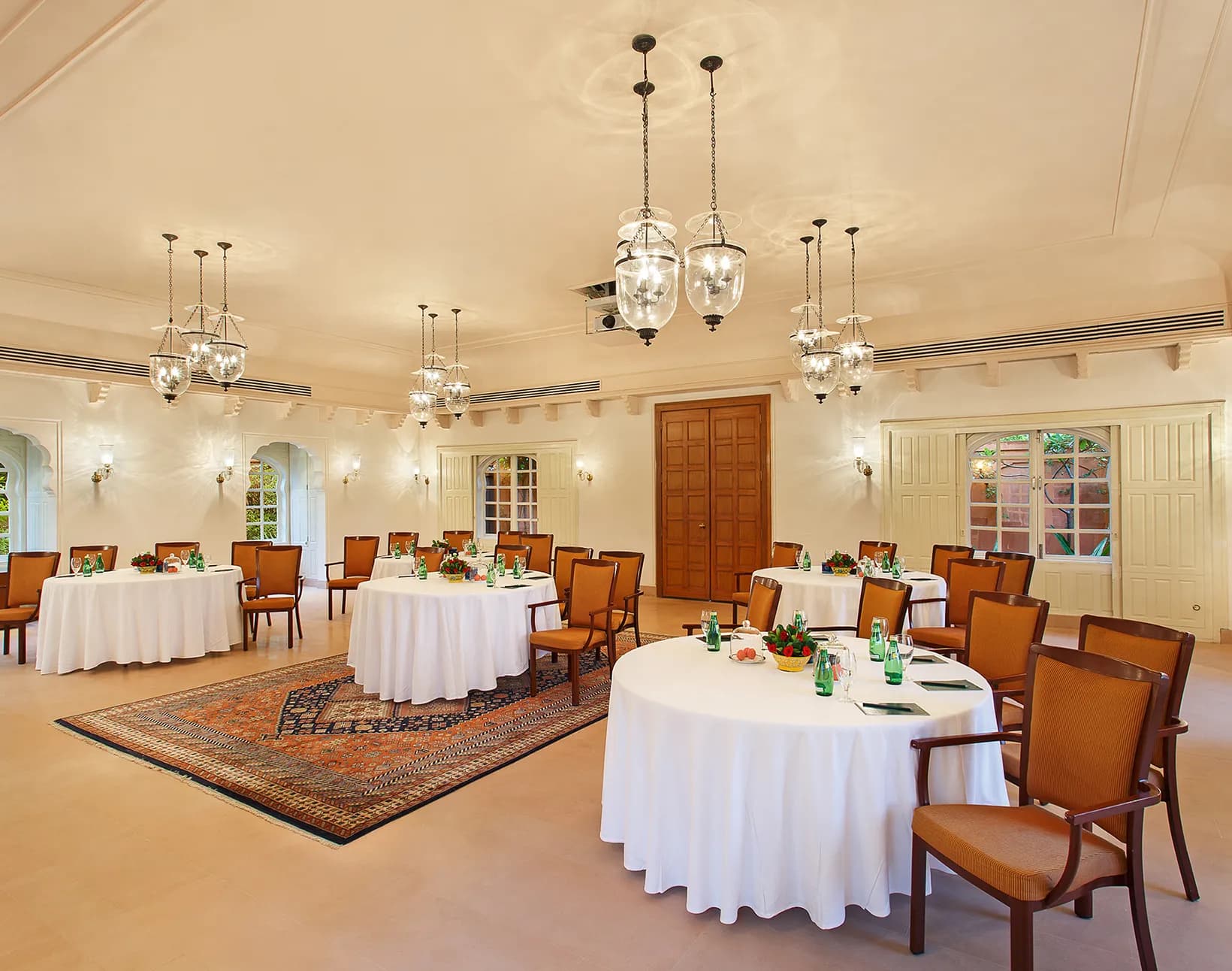 Suryavanshi indoor event and banquet hall at The Oberoi Rajvilas Jaipur
