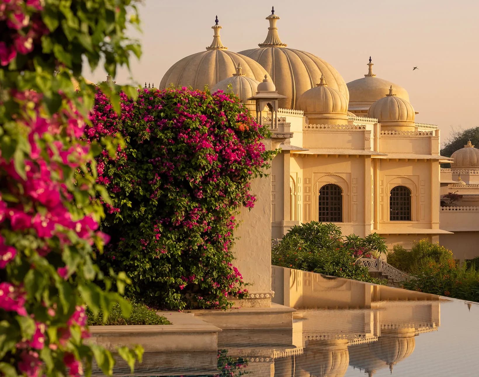 Front lawn event space overlooking Lake Pichola at The Oberoi Udaivilas Udaipur