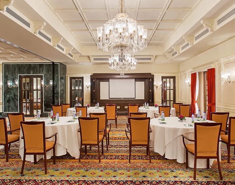 Chandra Mahal indoor event and banquet hall at The Oberoi Udaivilas Udaipur