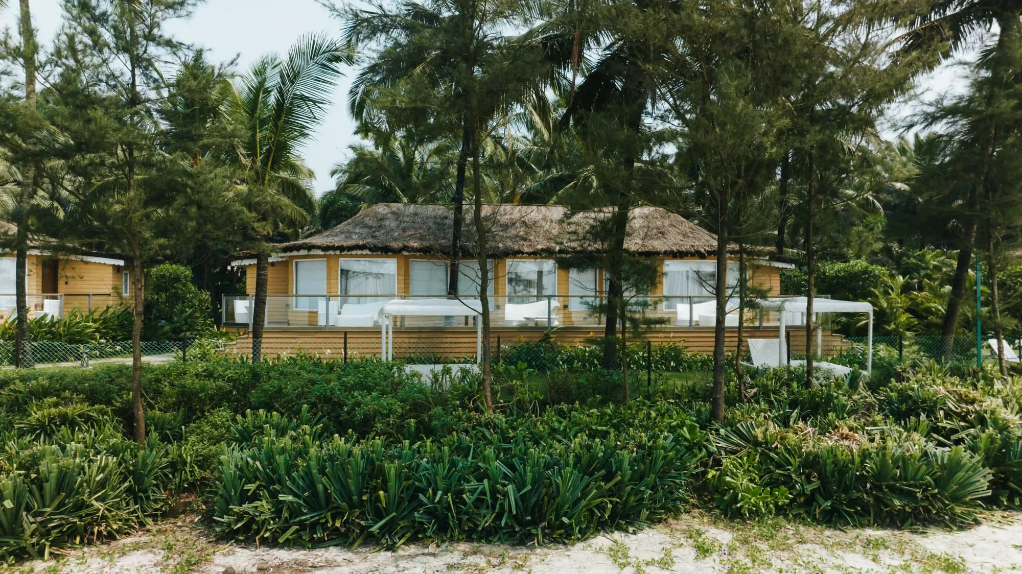 Planet Hollywood Beach Resort Goa property and beachside chalets in Utorda