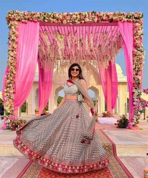 Shahi Darbar indoor banquet hall set for a wedding celebration at The Tigress Ranthambore