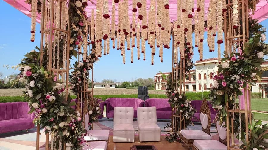 Sir Guman Court Lawn, the large outdoor wedding lawn at The Ummed Jodhpur