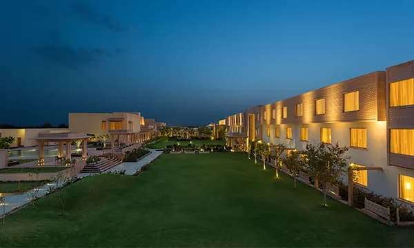 Welcomhotel by ITC Hotels Jodhpur exterior across its sprawling Shikargarh campus
