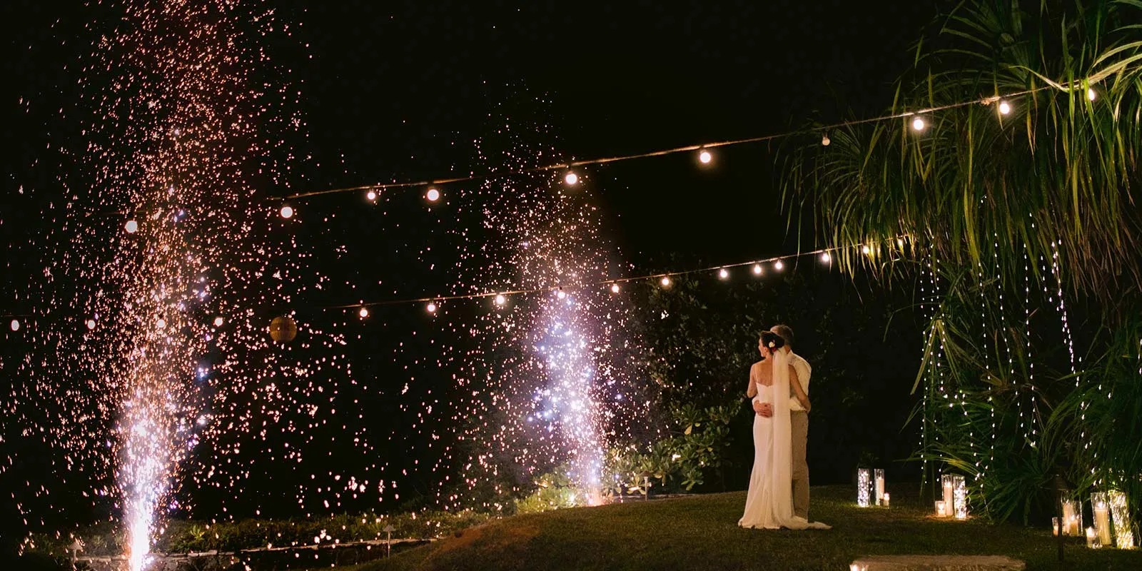 Curated clifftop celebration and dinner setup overlooking the ocean at Cape Weligama, Sri Lanka
