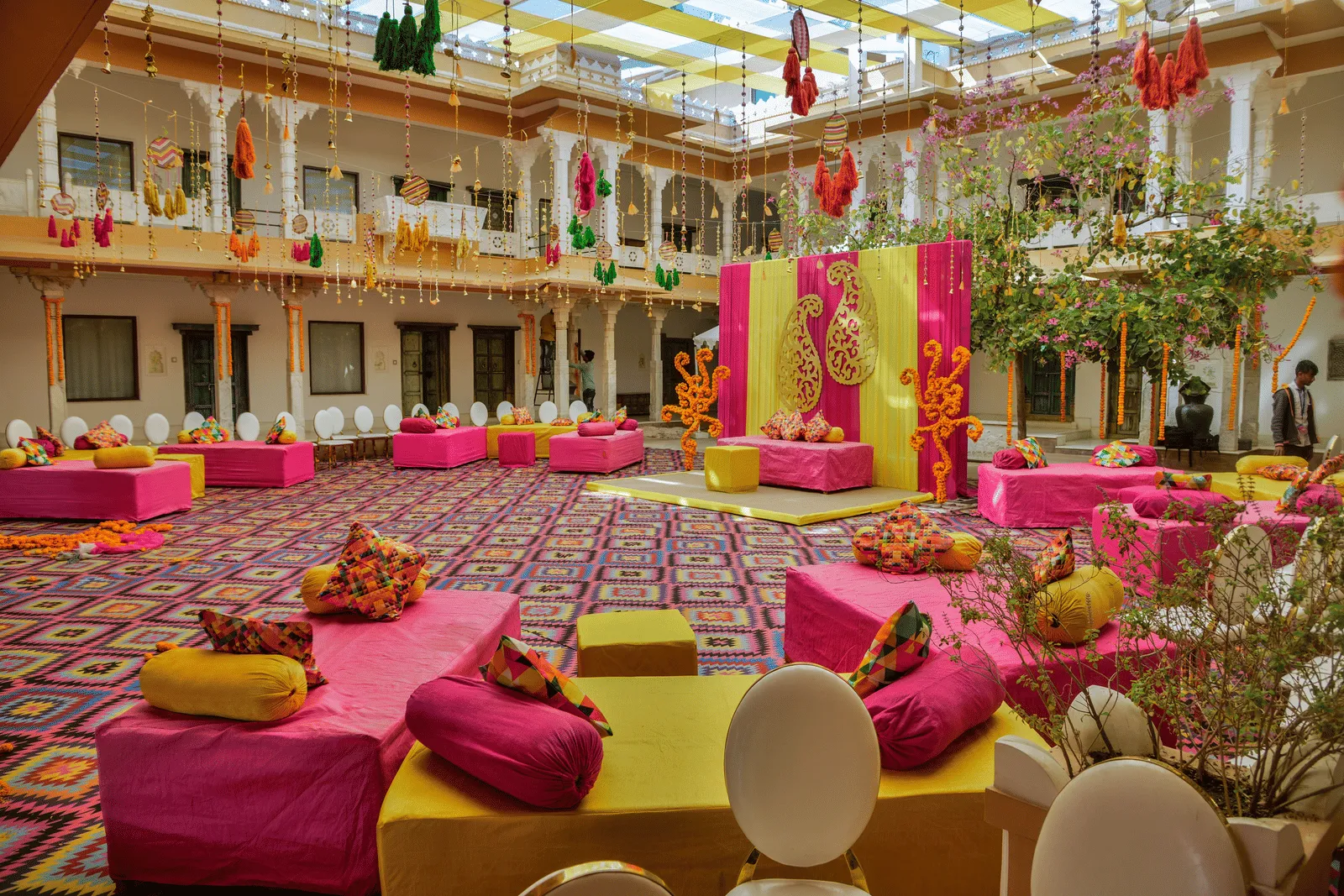 Janana Courtyard mehendi at Fateh Garh Udaipur