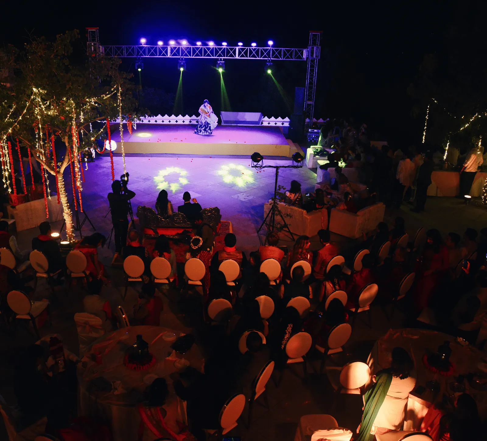 Night sangeet at Fateh Garh Udaipur