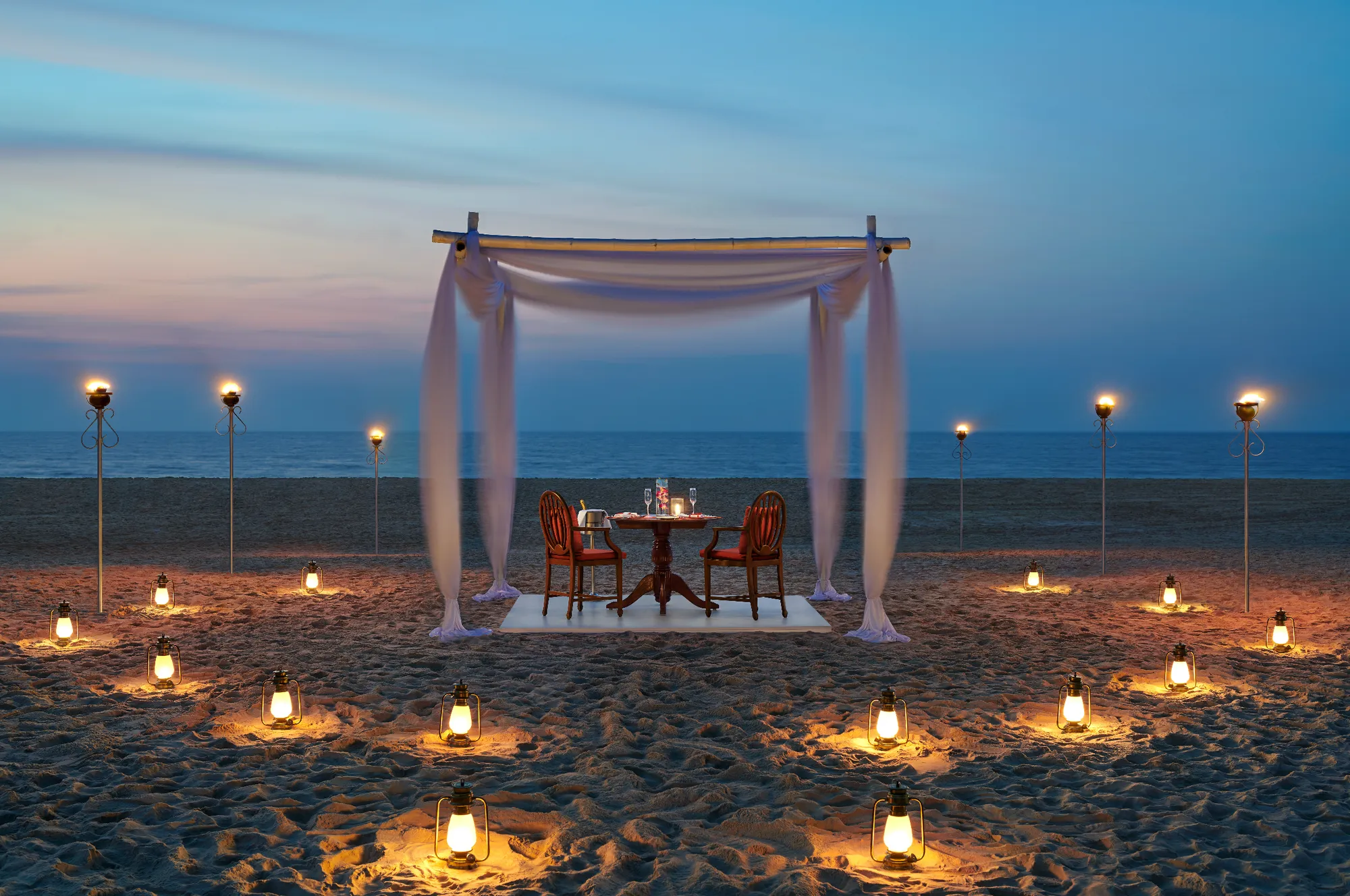 Private dining and event styling detail at Holiday Inn Resort Goa