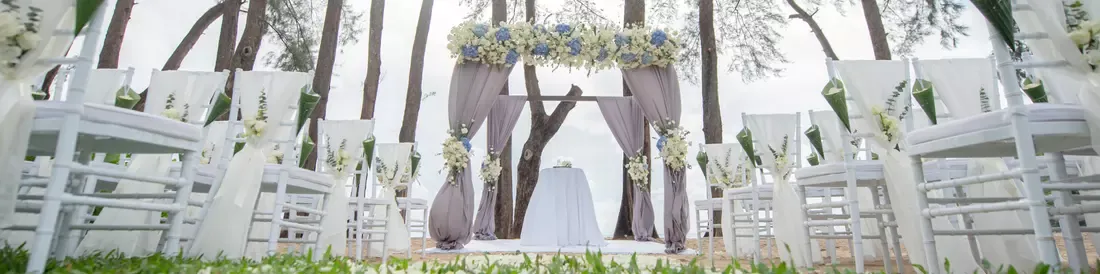 Outdoor Event Lawn celebration setup in the evening at InterContinental Phuket Resort