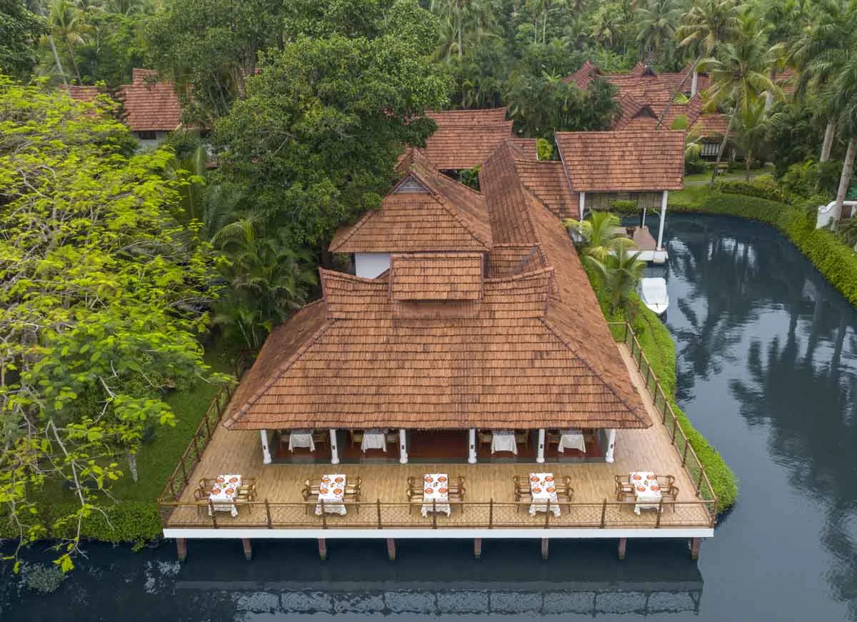 Vembanad seafood bar at Kumarakom Lake Resort