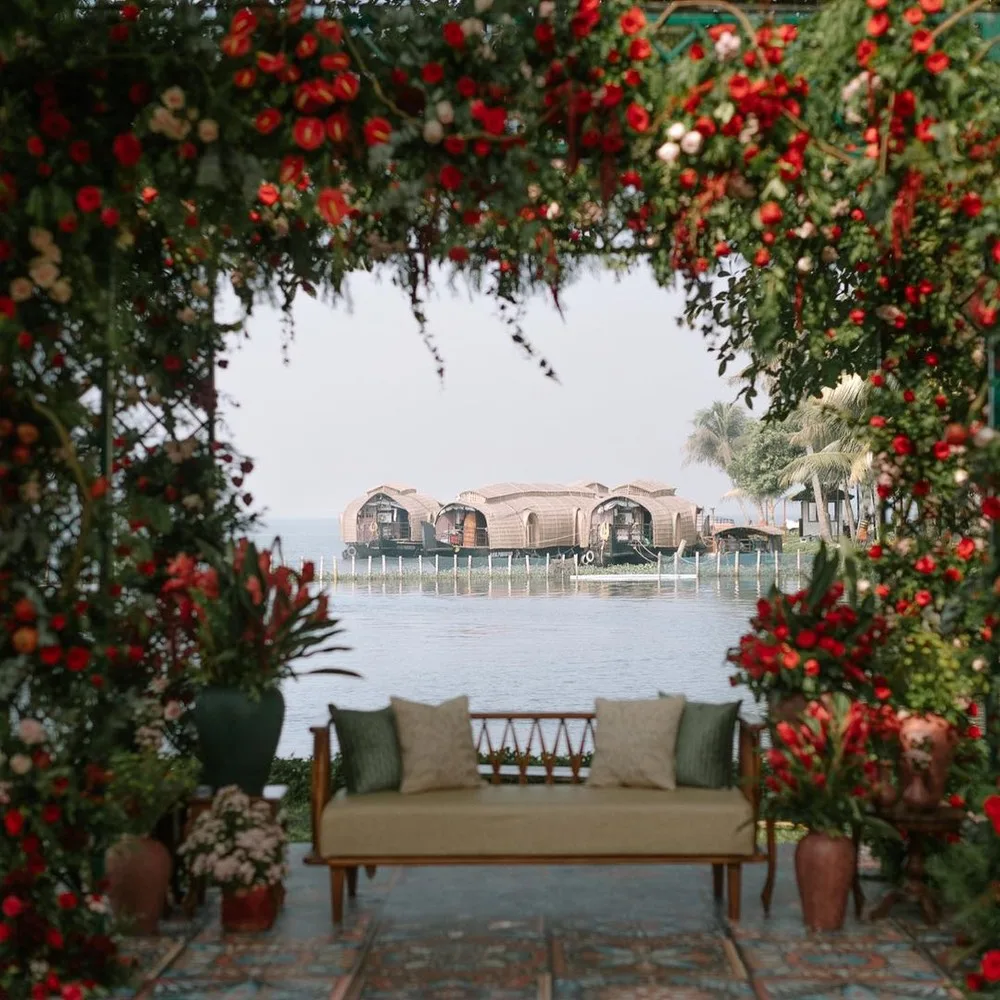 Waterfront wedding ceremony at Kumarakom Lake Resort