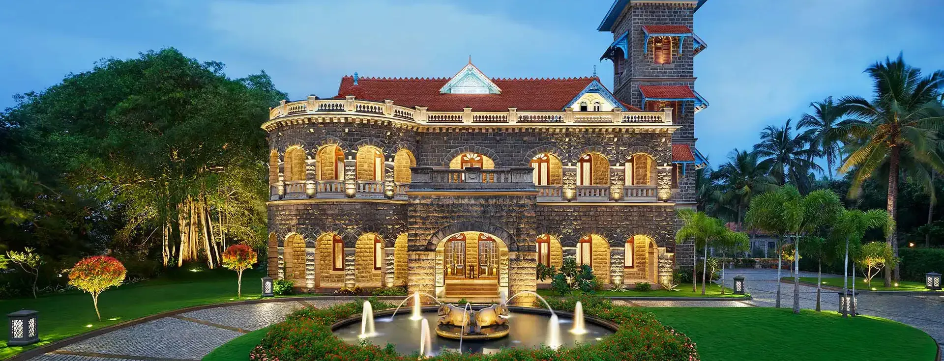 Halcyon Castle arrival at The Leela Kovalam