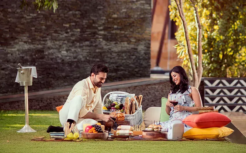 Garden and open-air event setting at The Leela Palace Udaipur