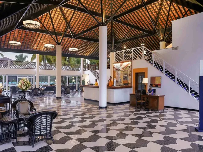 Garden estate view at Novotel Goa Dona Sylvia Resort in Cavelossim, South Goa