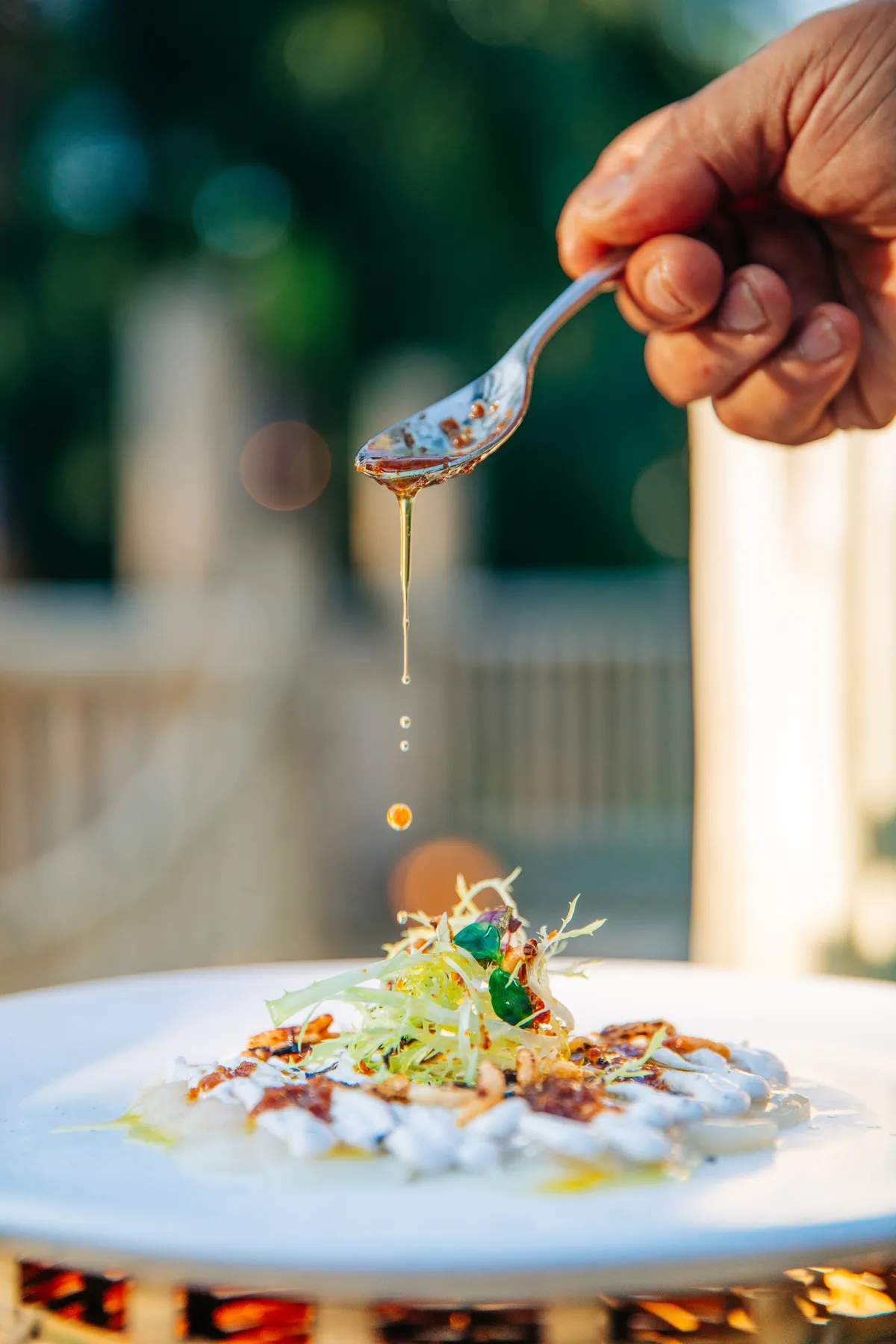 Flying Sauces treetop zip-line dining experience at Soneva Fushi Maldives
